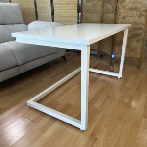 Mesa Camilla Rectangular de Forja Relax - Color Blanco